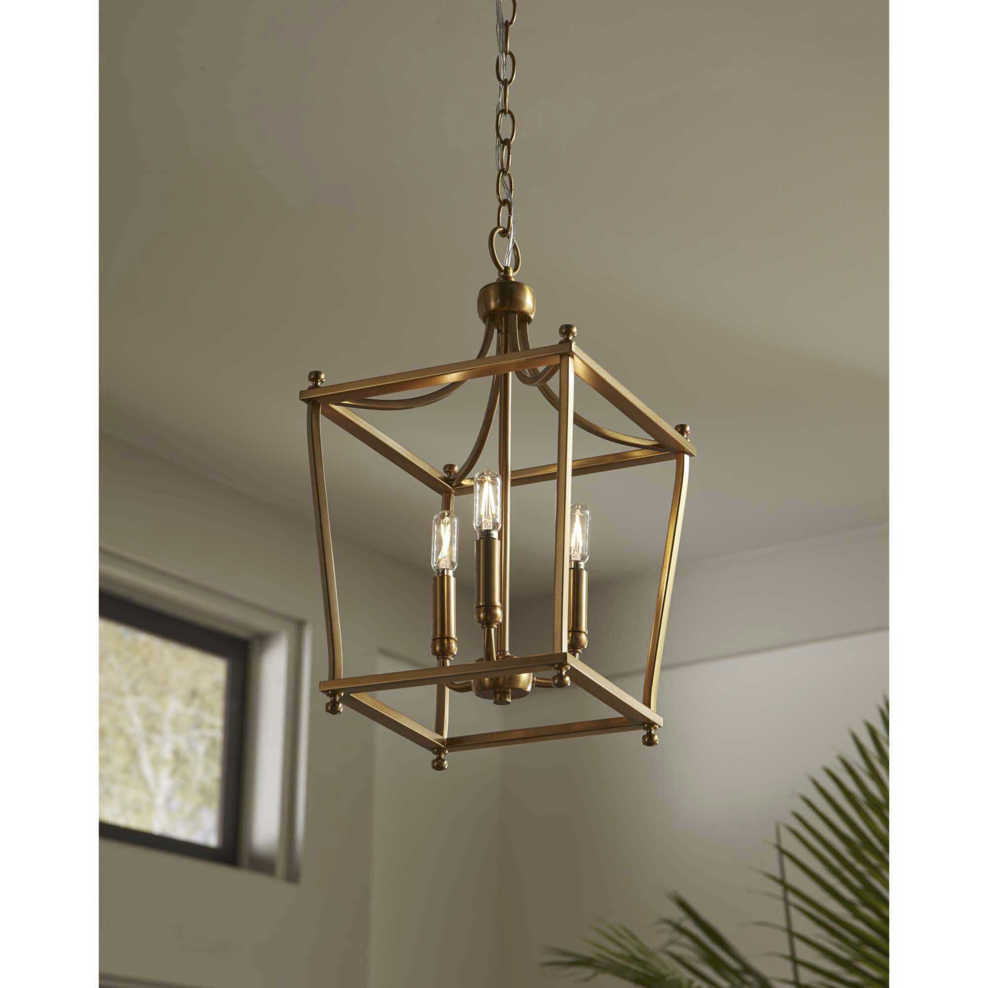 Parkhurst 3 Light 11 inch Brushed Bronze Foyer Pendant Ceiling Light